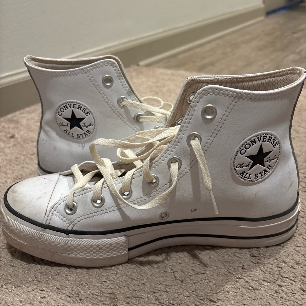 Converse White High-Tops